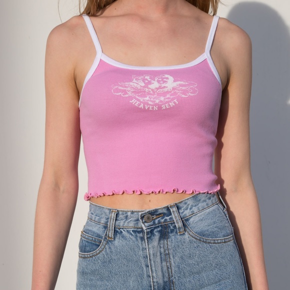 Brandy Melville Tops - NWOT Brandy Melville Belle Heaven Sent Tank Pink